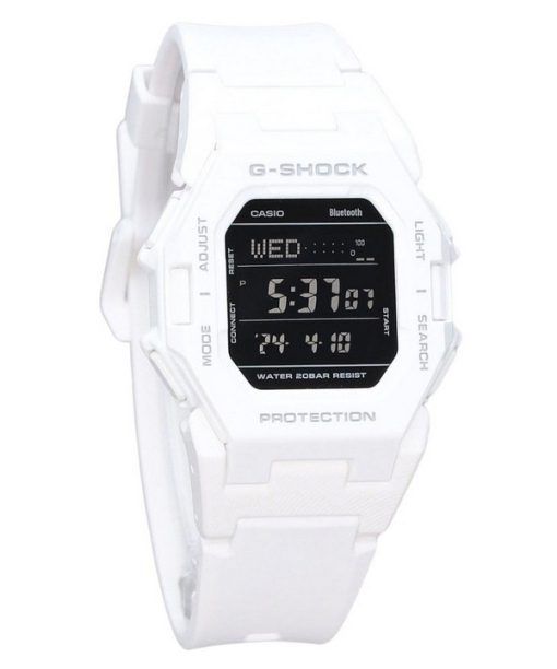 Casio G-Shock Digital Smartphone Link White Resin Strap Quartz GD-B500-7 200M Mens Watch