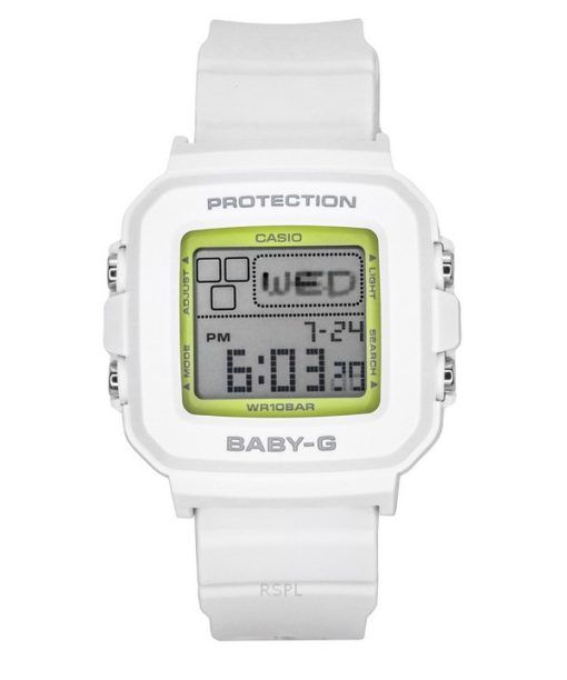 Casio Baby-G Plus Digital 30th Anniversary White Resin Strap Quartz BGD-10K-7 100M Women's Watch With Special Holder