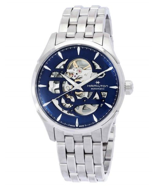 Hamilton Jazzmaster Skeleton Stainless Steel Blue Dial Automatic H42535141 Men's Watch