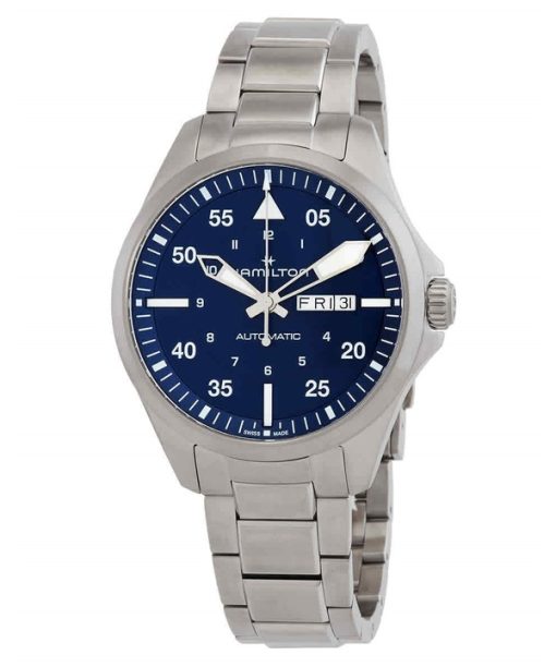 Hamilton Khaki Aviation Pilot Stainless Steel Blue Dial Automatic H64635140 100M Men's Watch