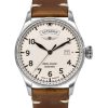 Iron Annie Flight Control Brown Leather Strap Beige Full Luminous Dial Automatic 51643 Men's Watch