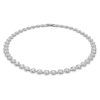 Swarovski Una Angelic Clear Crystals And Rhodium Plated Tennis Necklace 5117703 For Women