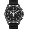 Victorinox Swiss Army Fieldforce Sport Chronograph Rubber Strap Black Dial Quartz 241926-1 100M Men's Watch