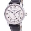 Refurbished Zeppelin LZ127 Graf GMT Leather Strap Ivory Dial Germany Made Quartz 76425 Men's Watch