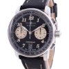 Refurbished Zeppelin LZ127 Chronograph Leather Strap Black Dial Quartz 86743 Men's Watch