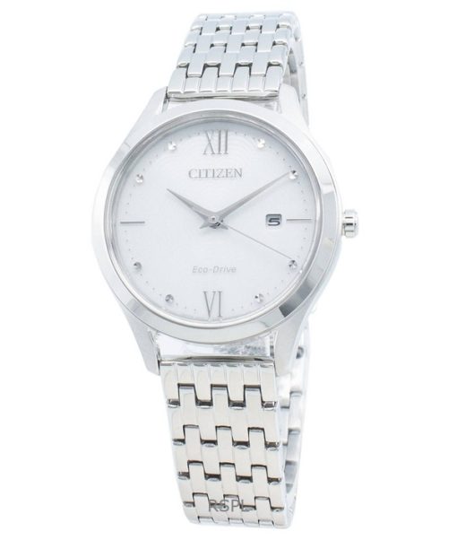 Refurbished Citizen Eco-Drive White Dial Stainless Steel EW2530-87A Women's Watch