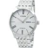 Refurbished Citizen Stainless Steel White Textured Dial Automatic NH8350-59A Men's Watch