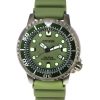 Refurbished Citizen Promaster Marine Rubber Strap Green Dial Eco-Drive Diver's BN0157-11X 200M Men's Watch