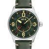 AVI-8 Spitfire Smith Reading Leather Strap Green Dial Automatic AV-4090-03 Men's Watch