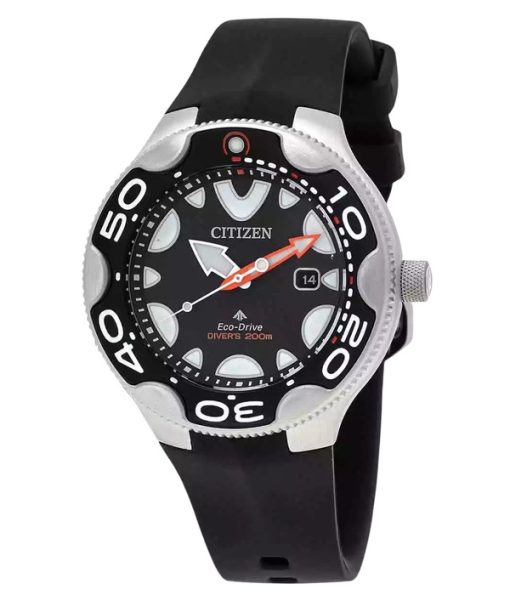 Citizen Promaster Dive Polyurethane Strap Black Dial Eco-Drive BN0230-04E 200M Mens Watch