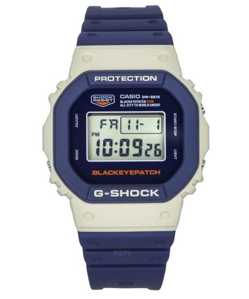 Casio G-Shock Digital BlackEyePatch Collaboration Bio-Based Resin Strap Quartz DW-5610BEP-2 200M Men's Watch