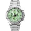 Casio Edifice Standard Chronograph Analog Stainless Steel Green Dial Quartz EFV-640D-3AV 100M Men's Watch