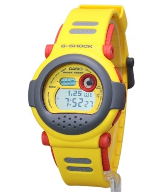 Casio G-Shock Digital Smartphone Link Yellow Resin Strap Quartz G-B001MVE-9 200M Mens Watch With Extra Strap