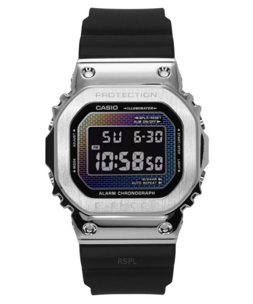 Casio G-Shock G-Steel Digital Rainbow Brick Wall Multicolor Dial Quartz GM-5600RW-1 200M Men's Watch