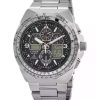 Citizen Promaster Skyhawk A-T Chronograph Stainless Steel Black Dial Eco-Drive JY8120-58E 200M Mens Pilot Watch