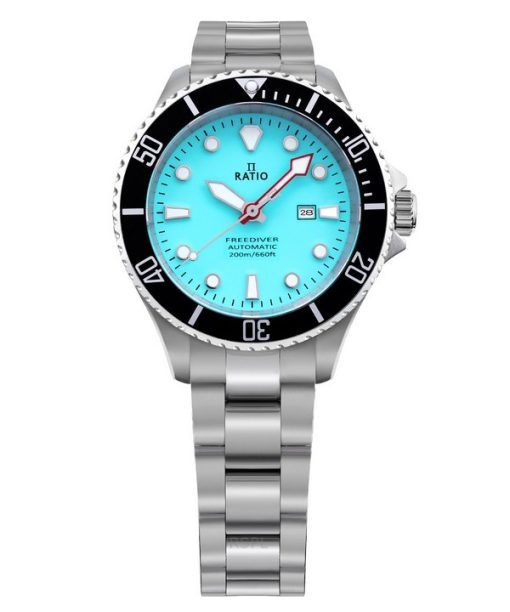 Ratio FreeDiver Sapphire Stainless Steel Ice Blue Dial Automatic RTFL837 200M Women's Watch