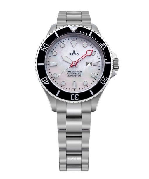 Ratio FreeDiver Sapphire Stainless Steel White Mother Of Pearl Dial Automatic RTFL841 200M Women's Watch