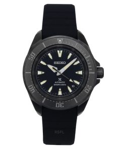 Seiko Prospex Sea Samurai Shog-urai Silicone Strap Black Dial Automatic Diver's SRPL15K1 200M Men's Watch