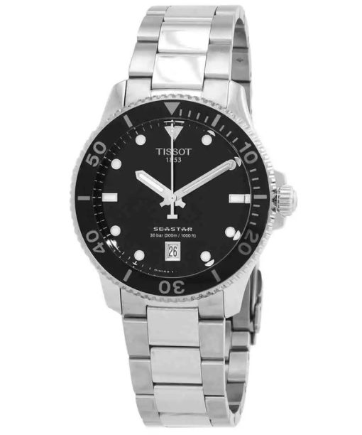 Tissot T-Sport Seastar 1000 Stainless Steel Black Dial Quartz Diver's T120.410.11.051.00 300M Men's watch