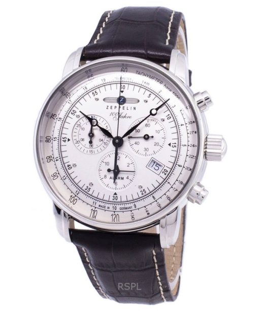 Refurbished Zeppelin 100 Years ED.1 Chronograph White Dial Germany Made Quartz 76801 Men's Watch