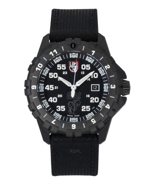 Luminox F117 Nighthawk Skunk Works Heritage Pilot Kevlar Strap Black Dial Quartz XA.6442.H.SET 200M Men's Watch