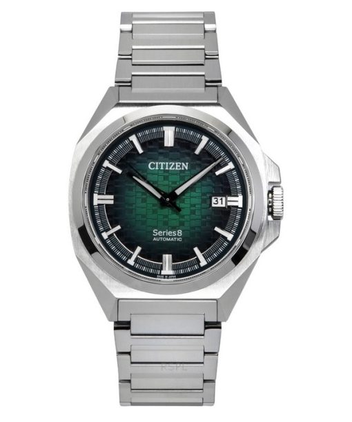 Citizen Series 8 Stainless Steel Green Dial Automatic NB6050-51W 100M Men's Watch